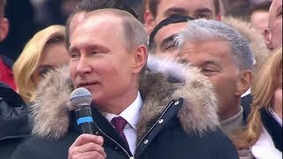 Putin and Russian Olympic Team Sing National Anthem Together [upl. by Lennahc]