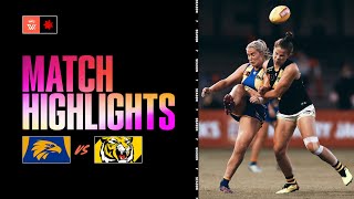 West Coast v Richmond Highlights  Round 7 S7  AFLW [upl. by Aynwat]