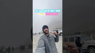 Snowfall In kashmir  snowfall shorts trendingshorts youtubeshorts trendingmusic sonmarg [upl. by Giliane]