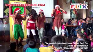 Show infantil Navideño 2019 2020 DOCTOR CLAUN CORPORATIVO Lima Perú golden Perú Bus [upl. by Aenehs]