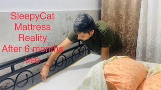 Sleepycat Hybrid Latex Mattress Review after 6 Months Best Latex Mattress In India  Orthopedic yt [upl. by Naujtna]