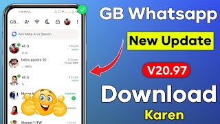 GB Whatsapp Finally New Version Download V2097 🤗 [upl. by Oram562]