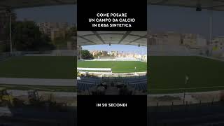 Come si posa un campo da calcio in 20 secondi ⚽ [upl. by Nosmas200]