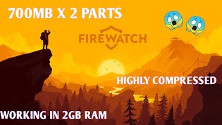 FIREWATCH Highly Compressed for PC in just 700Mb with setup installation [upl. by Nilam]