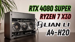 Lian Li A4H2O Mini ITX Build  AMD Ryzen 7 7800X3D amp NVIDIA RTX 4080 SUPER  Mini Gaming PC [upl. by Sheridan]