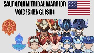 Genshin Impact  Sauroform Tribal Warriors Voices Part 2 English [upl. by Wallford]