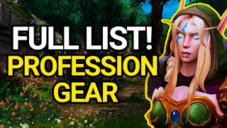 FULL LIST Be Prepared Profession Accessory and Tool Crafting List  The War Within [upl. by Carolus]