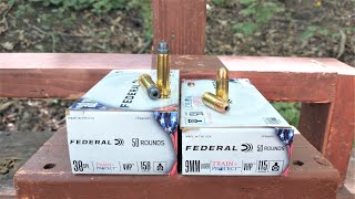 Federal TrainProtect 9mm VS 38 Special Complete Ballistic Test [upl. by Zandra]