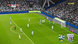 Huddersfield Town vs West Brom Highlights Goals  EFL Championship 2324  PES 21 [upl. by Allehcim827]