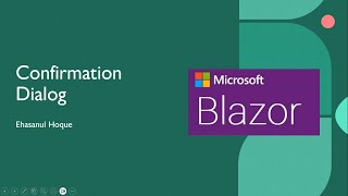 Confirmation Dialog in blazor  NET 8 Blazor Webassembly [upl. by Irish]