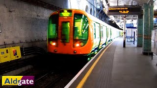 Aldgate  Circle  Metropolitan lines  London Underground  S8  S7 Stock  2015 [upl. by Slaohcin]