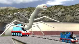 Building a Thomas Train Chased By New Cursed Thomas and Friends Family Monster Eater In Garrys Mod [upl. by Eiramanitsirhc]