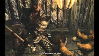 TESV  Skyrim  Farkas quotYoure not supposed to be in herequot loop bug [upl. by Gent]