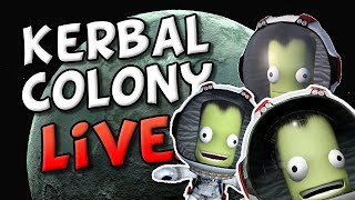 BUILDING MINMUS BASE  Colonizing Kerbal Space Program with Kerbalism and Planetary Bases [upl. by Cl]