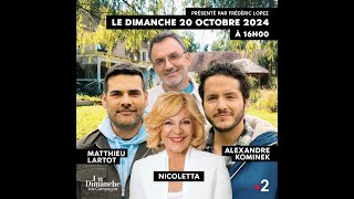 Un dimanche à la campagne Émission du dimanche 20 octobre 2024 avec Alexandre Kominek [upl. by Airdnazxela]