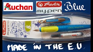 HERLITZ My Pen Blue Fountain Pen Review [upl. by Tibbs]