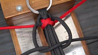 Crisscrossed paracord keychain [upl. by Onifur952]