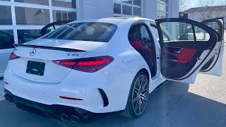 2023 MercedesAMG C 43 Sedan 402 hp — Sound Exterior and Interior 4K — Better Than Expected [upl. by Ainola]