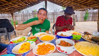 Unseen African Food  2 DAY AFRICAN CATFISH Seafood  Attiéké in Côte d’Ivoire 🇨🇮 [upl. by Anitserp]