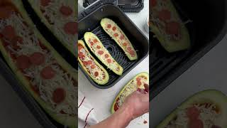 AIR FRYER Zucchini boats  Easy AIR FRYER recipe [upl. by Ellery]