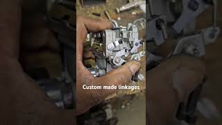 Custom linkages on a carburetor carburator smallengine mechanic build kawasaki [upl. by Martel67]