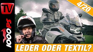 Ausrüstung und Sicherheit Welche Motorradbekleidung passt für meine Anforderung Leder oder Textil [upl. by Brink54]