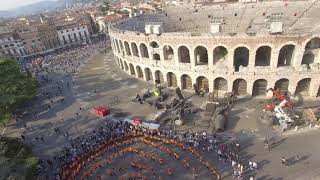 Flash Mob Rueda de Casino  Balli latinoamericani a Verona Piazza Bra [upl. by Ruenhs174]