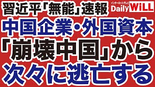 【中国崩壊速報】中国人経営者・外国資本「逃亡」が相次ぐ【デイリーWiLL】 [upl. by Beffrey]