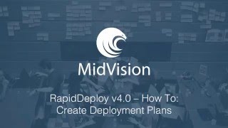 RapidDeploy v40  How To Create Deployment Plans [upl. by Otrebla]