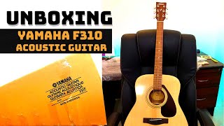 Yamaha F310 Acoustic Guitar Unboxing Review [upl. by Ahsitniuq]