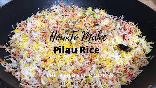 How To Make perfect Multi Colour Pilau Rice  Indian Restaurant Style Recipe [upl. by Nnylyma]