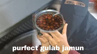 purfect gulab jamun recipe 😋 how to make gulab jamun recipe [upl. by Rabka565]