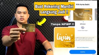 Cara Buat Rekening Mandiri Online  Sampai Dapat Kartu [upl. by Esiom616]