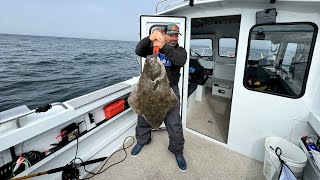 Halibut From the Deep fishing oregon coast halibut ling like subscribe halibutfishing [upl. by Noreh157]