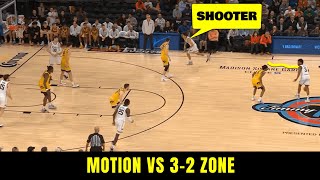 Overload Motion Offense vs 32 Zone [upl. by Atikir]