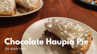 Hawaiian Chocolate Haupia Pie Recipe  Hawaiian Coconut Pudding [upl. by Simonsen]