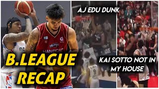 Lakas ni AJ EDURAY PARKS Kai Sotto OFF NIGHT Japan B League Recap Opening DAY [upl. by Baten]