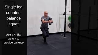 Single leg counterbalance squat [upl. by Ajiam]