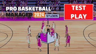 Pro Basketball Manager 2024  Test Play  4K 60FPS PC ULTRA  No Commentary [upl. by Ragde]