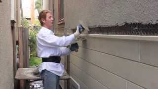 Match a stucco dash finish with heavy sand [upl. by Hadden404]