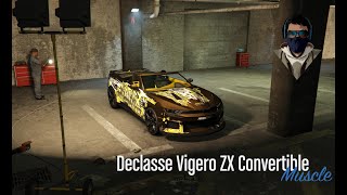 GTA Online Declasse Vigero ZX Convertible Customization [upl. by Anivahs]