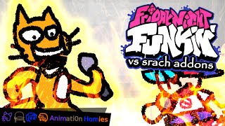 friday night funkin vs scratch addons  Full Gameplay [upl. by Barde156]