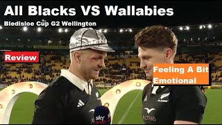 Review All Blacks VS Wallabies Bledisloe Cup 2024 G2 Wellington Reactions Analysis Recap [upl. by Nairrad]