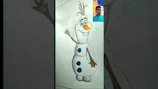 How to draw colour pencil Olaf frozen shortsytart Paintellectul PriyaArtcoasterMystic Mimansa [upl. by Metzgar]