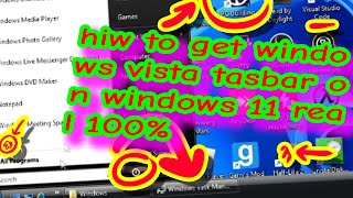 How to get windows vista taskbar on windows 11 [upl. by Fuld451]