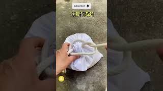 Watch how a rope is tied to a bag of flour Here it is shortsvideo tools HD diy [upl. by Ricky122]