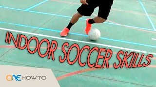 Indoor soccer skills  five dribbling tricks for beginners [upl. by Inahteb]