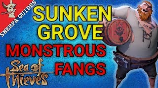 How to Find Monstrous Fangs Location Riddle  Sunken Grove Guide  Sea of Thieves  Gold Hoarders [upl. by Elianora732]