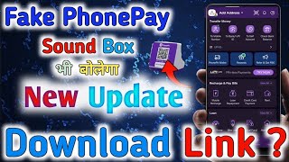 Fake Phonepe With Sound Box  fake phonepe download [upl. by Medovich]