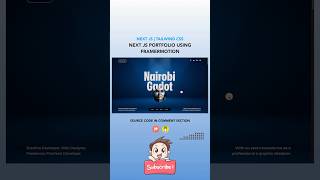 🚀Nextjs 14 Personal Portfolio Using Tailwind nextjs14 nextjstutorial nextjs tailwindcss css [upl. by Aneled]